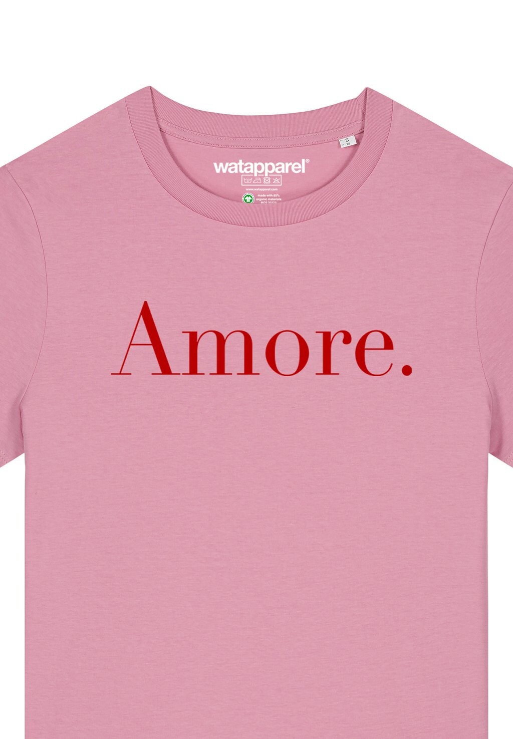 

Футболка с принтом AMORE watapparel, светло-розовый