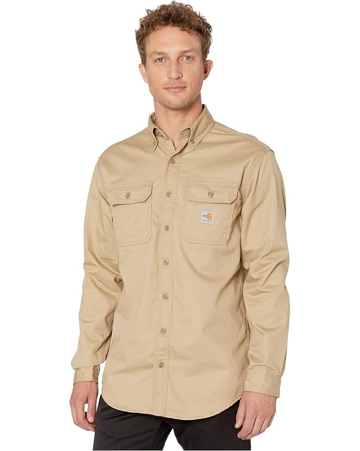 

Рубашка Carhartt Flame-Resistant (FR) Classic Twill, хаки