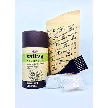 

Натуральная травяная краска Sattva для темно-коричневых волос Sattva Ayurveda