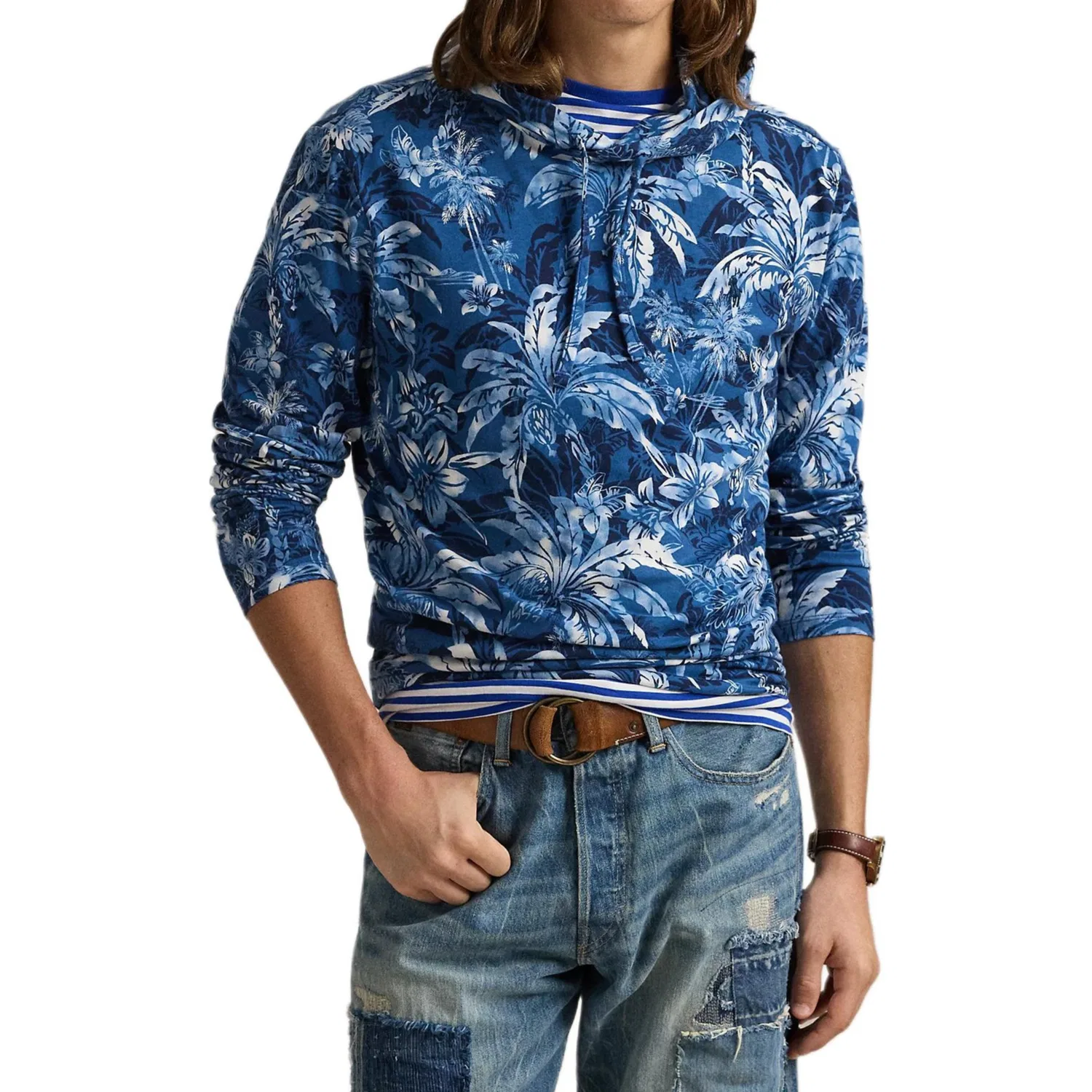 Футболка классическая мужская Polo Ralph Lauren Palm Contour — фото 3