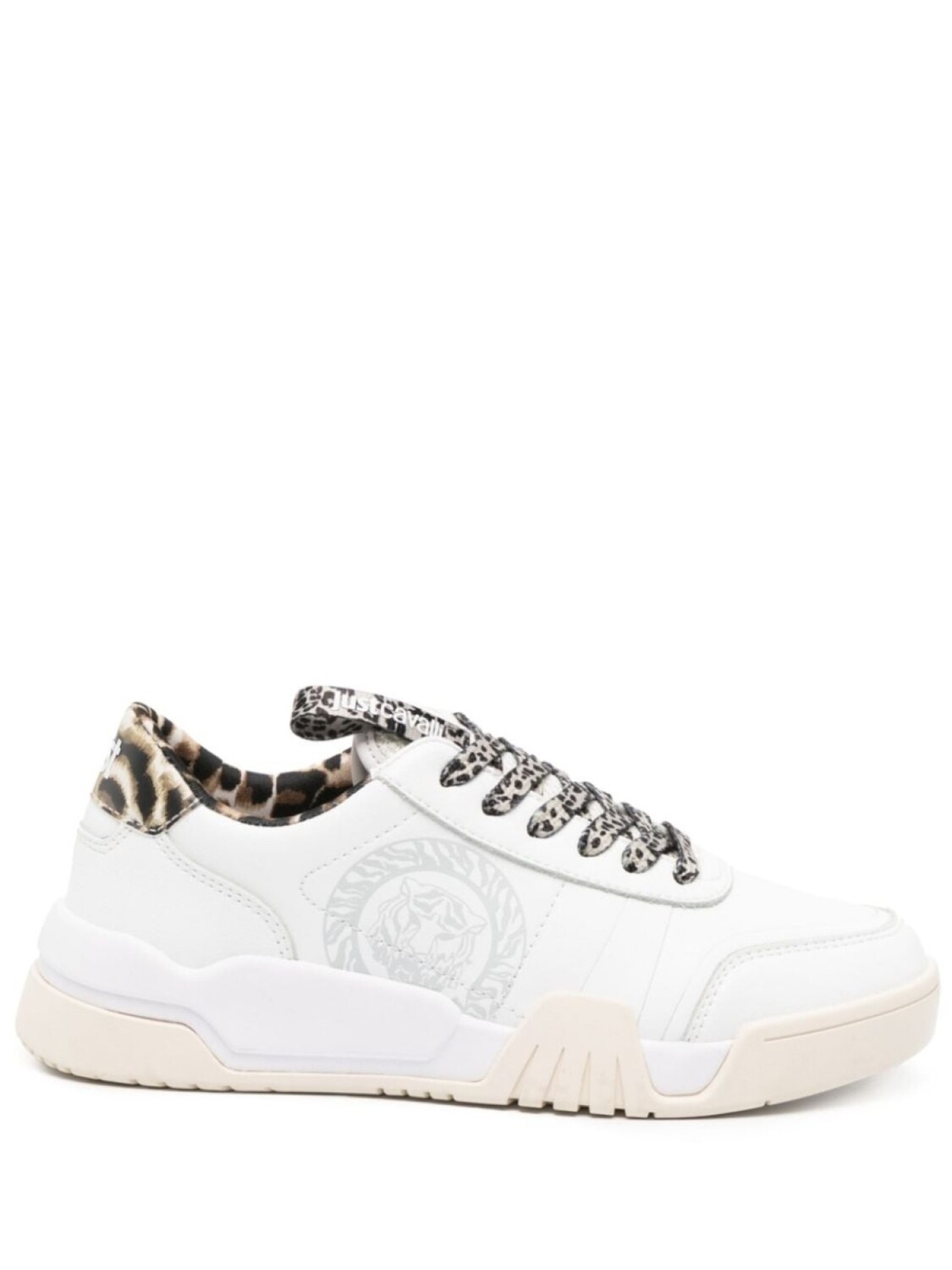 Just Cavalli кеды с декором Tiger Head, белый