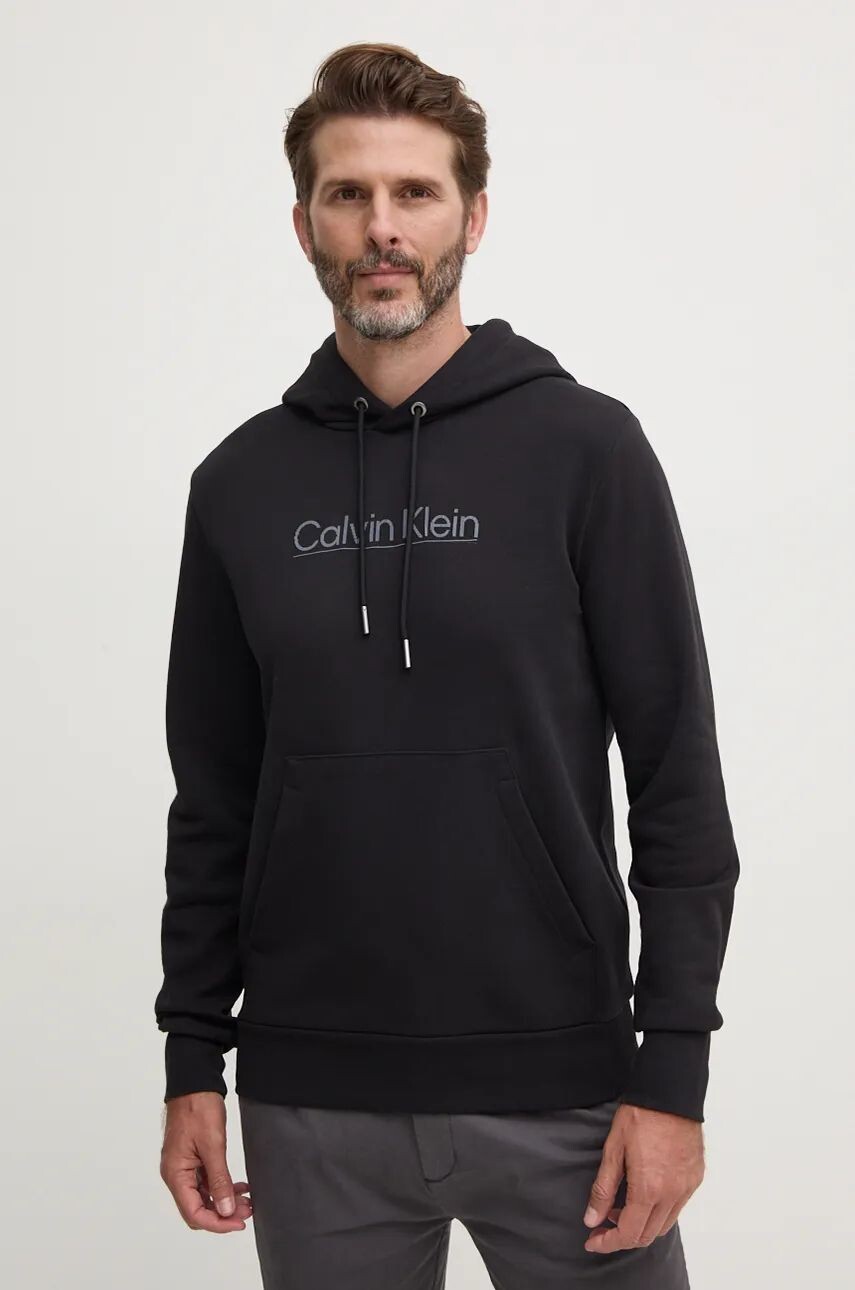 

Хлопковая толстовка Calvin Klein, черный