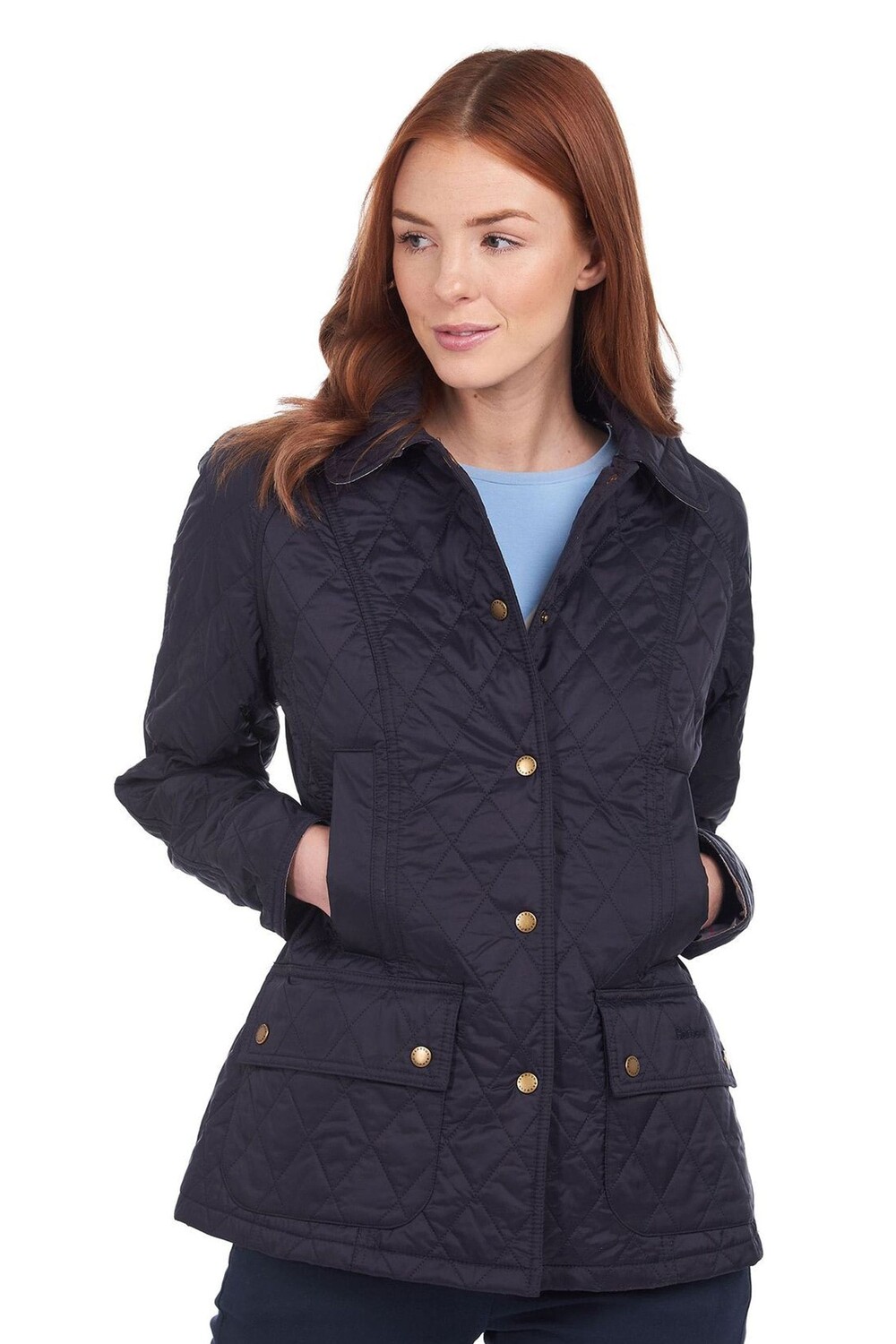 

Летняя куртка стеганое одеяло Beadnell Barbour, синий