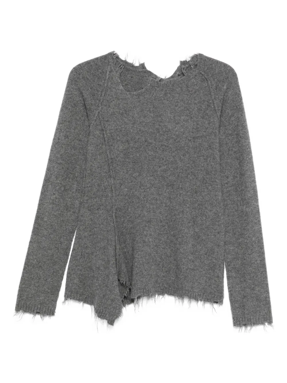

Свитер с необработанными краями Rundholz, серый