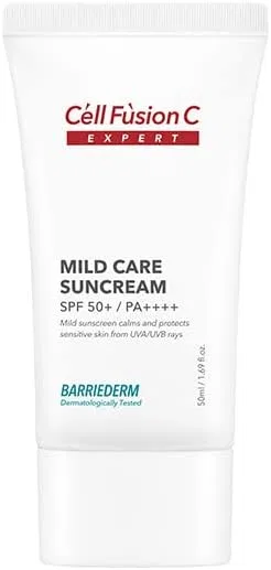 Солнцезащитный крем для лица Cell Fusion C Expert Mild Care Sun Cream SPF50+ PA++++ 50 мл Ce'Ll Fu'Sion C Expert