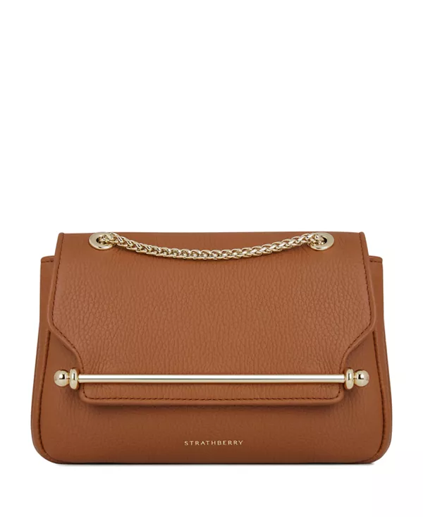 

Мягкая мини-сумка-кроссбоди из натуральной кожи East/West Strathberry, коричневый