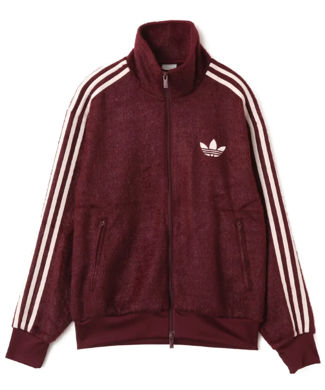 Трек-топ adidas Originals Firebird из мохера, бордовый