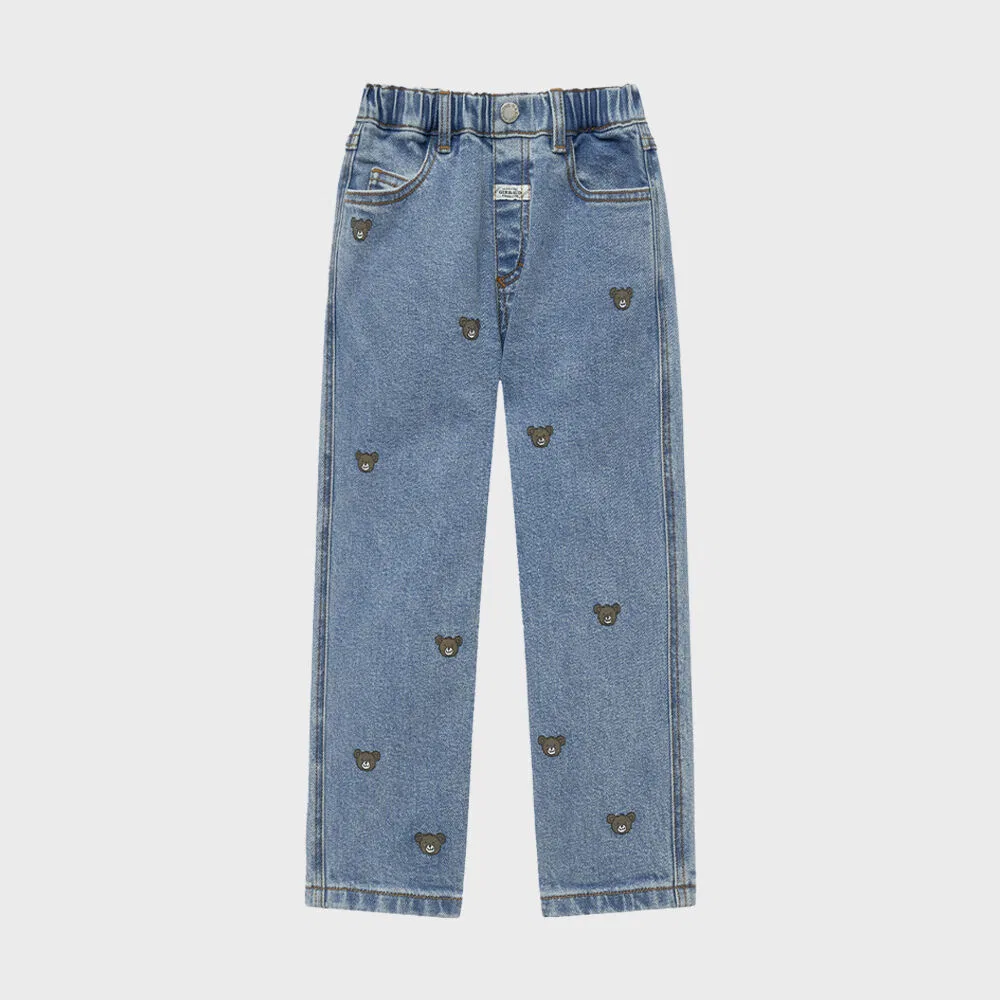 Детские джинсы Enfant Bear синие от Marithé Kids