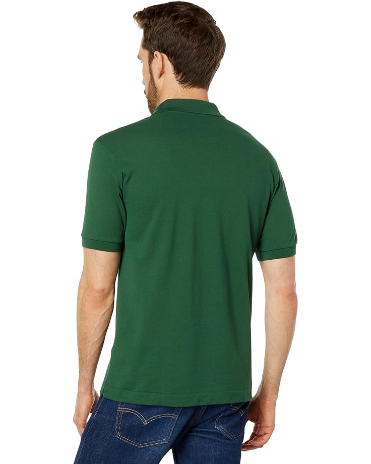 Поло Lacoste Short Sleeve Classic Pique Polo Shirt, зеленый — фото 2