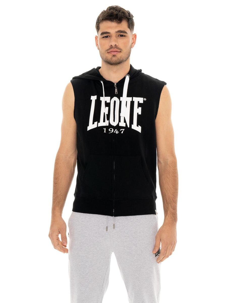 

LEONE 1947 APPAREL Толстовка мужская Leone Basic без рукавов, с застежкой-молнией