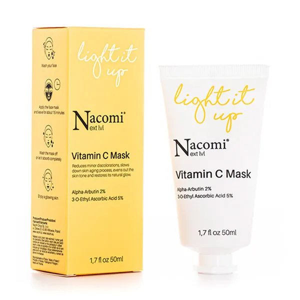 

Антивозрастная маска для лица Mascarilla Light It Up Nacomi, 50 ml
