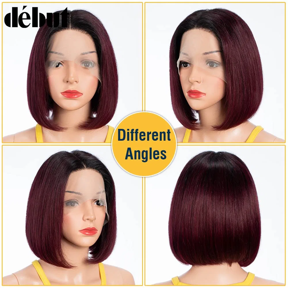 Парик «Ombre Red» с Т-образным кружевом от Ombre Red Début, Tt1B/99J — фото 4