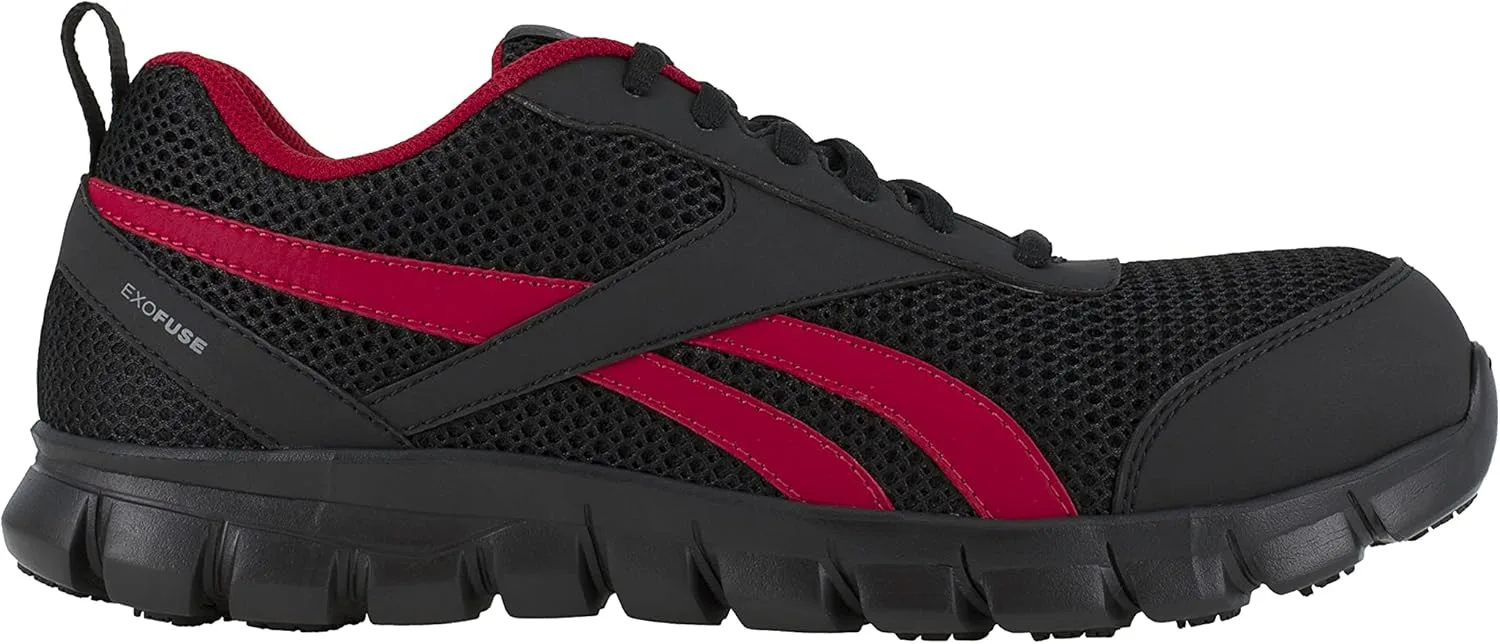 Мужские рабочие ботинки Reebok Sublite Cushion с защитными носками для работы на производстве и в строительстве, черный — фото 2