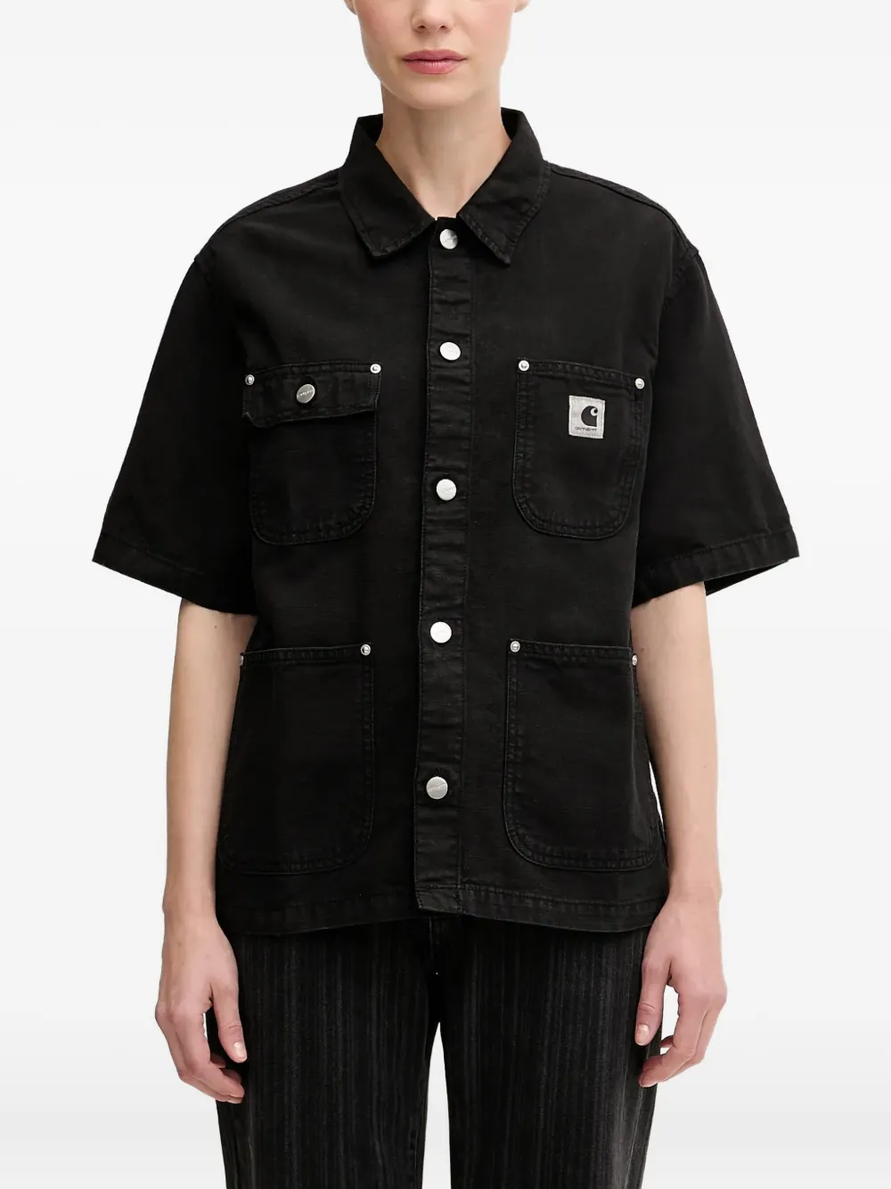 

Рубашка с короткими рукавами и карманом CARHARTT WIP, черный