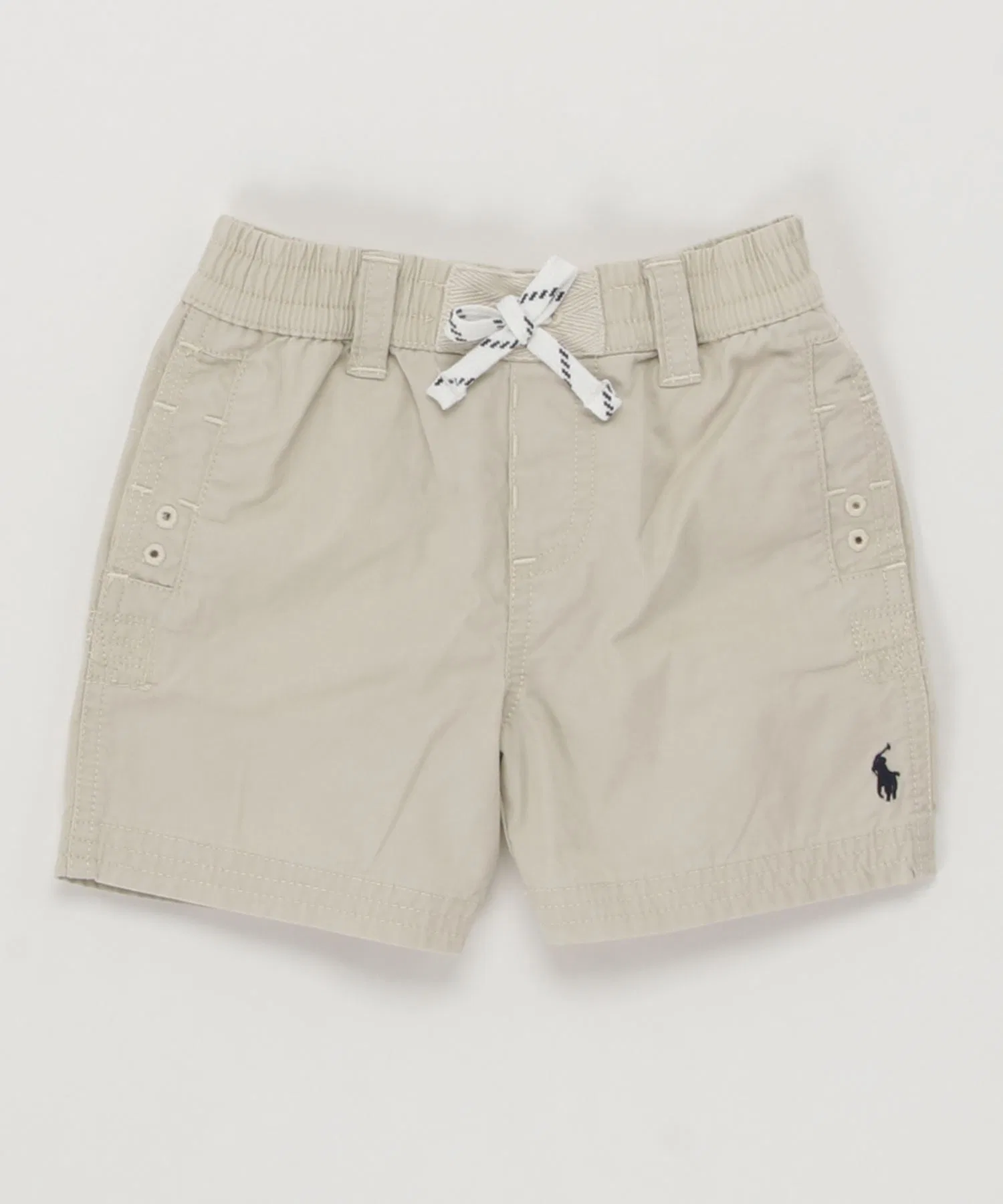 Детские хлопковые шорты POLO RALPH LAUREN CHILDRENSWEAR бежевые — фото 3
