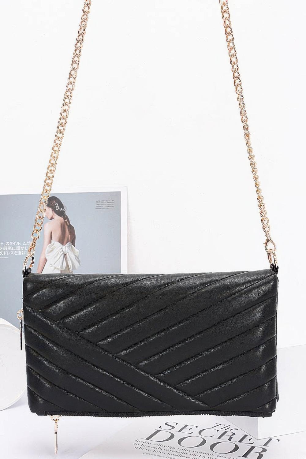 

Стеганая искусственная кожа клатч-конверт FASHNZFAB, черный