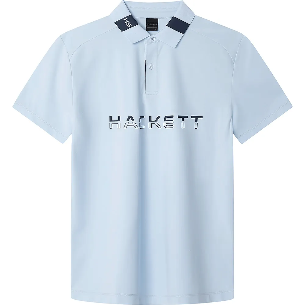 

Поло с коротким рукавом Hackett Jacquard, синий