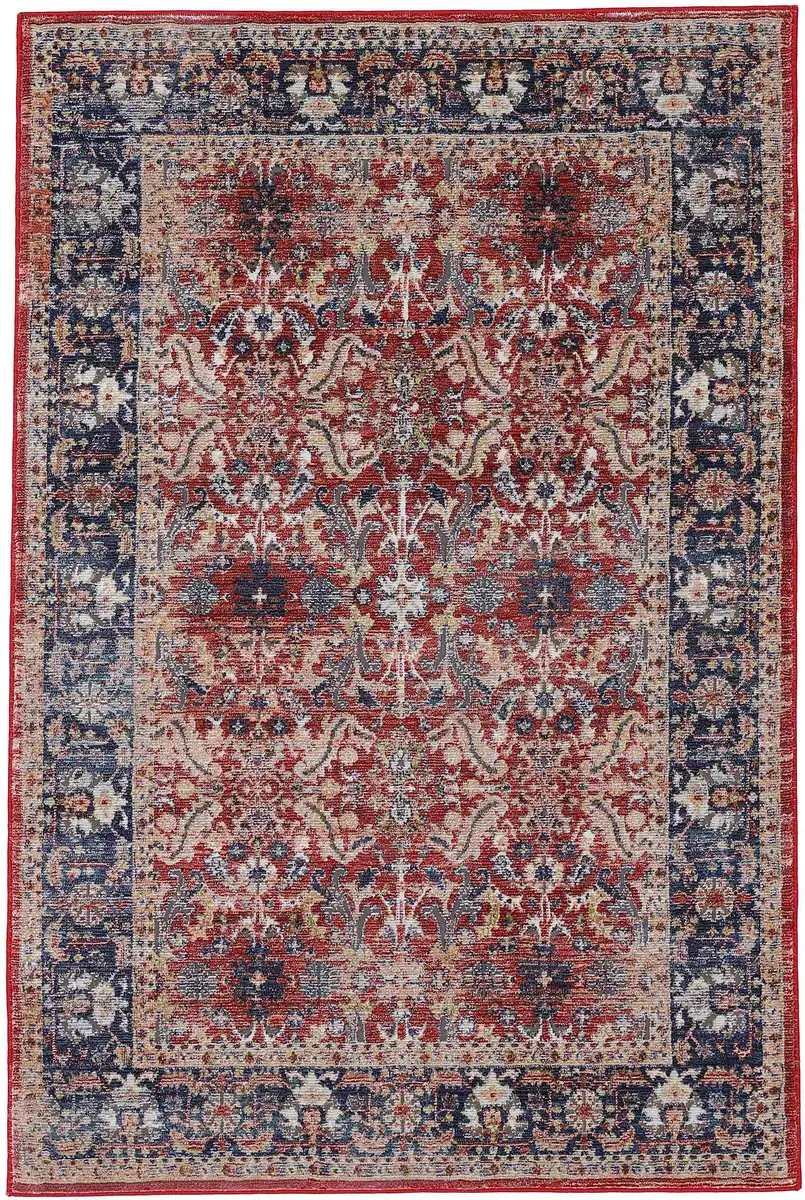 

Коверковер "Vintage Marin", прямоугольный, восточный винтажный вид Carpetfine 160х230 см, красный