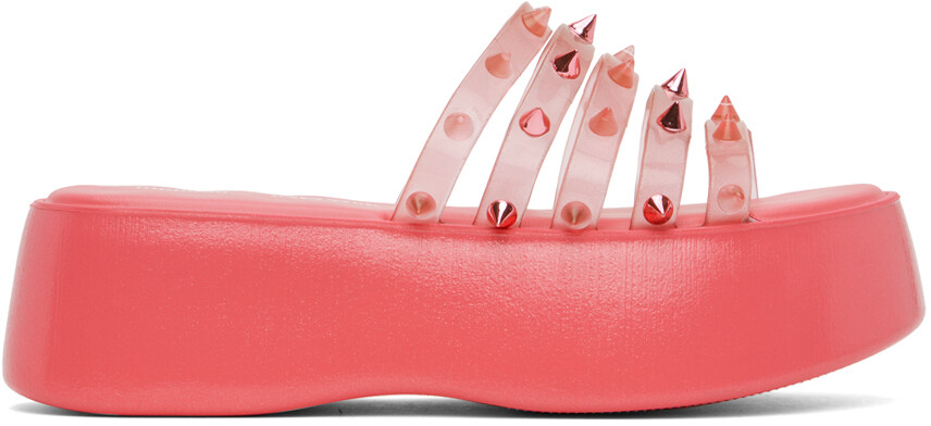 Слайды Melissa Edition «The Becky Punk Love» Jean Paul Gaultier, розовый