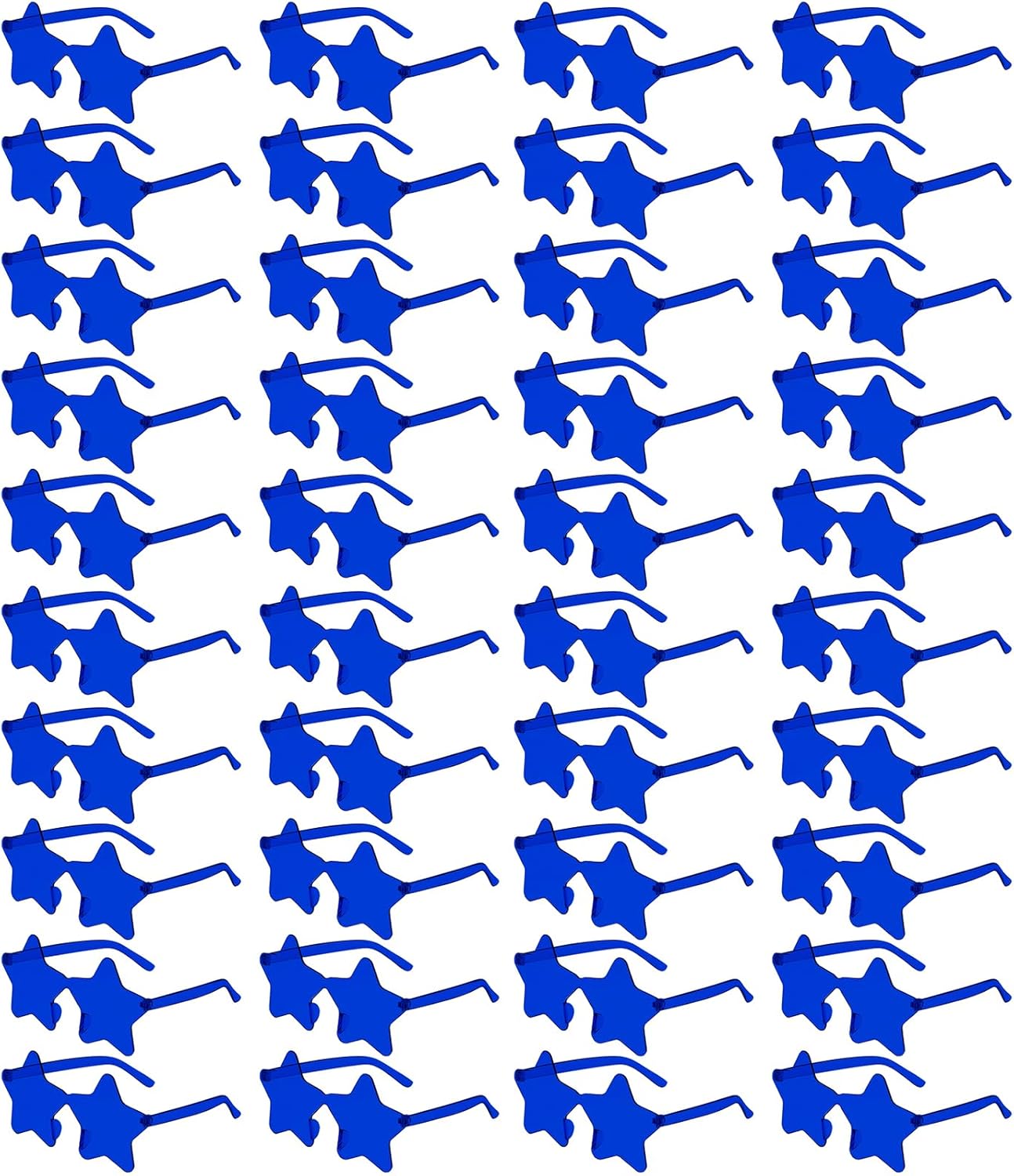 

40 пар солнцезащитных очков без оправы в форме звезды, оптовая продажа, прозрачные очки конфетных цветов в форме звезды для женщин и мужчин, сувениры для вечеринок YWL, Royal Blue