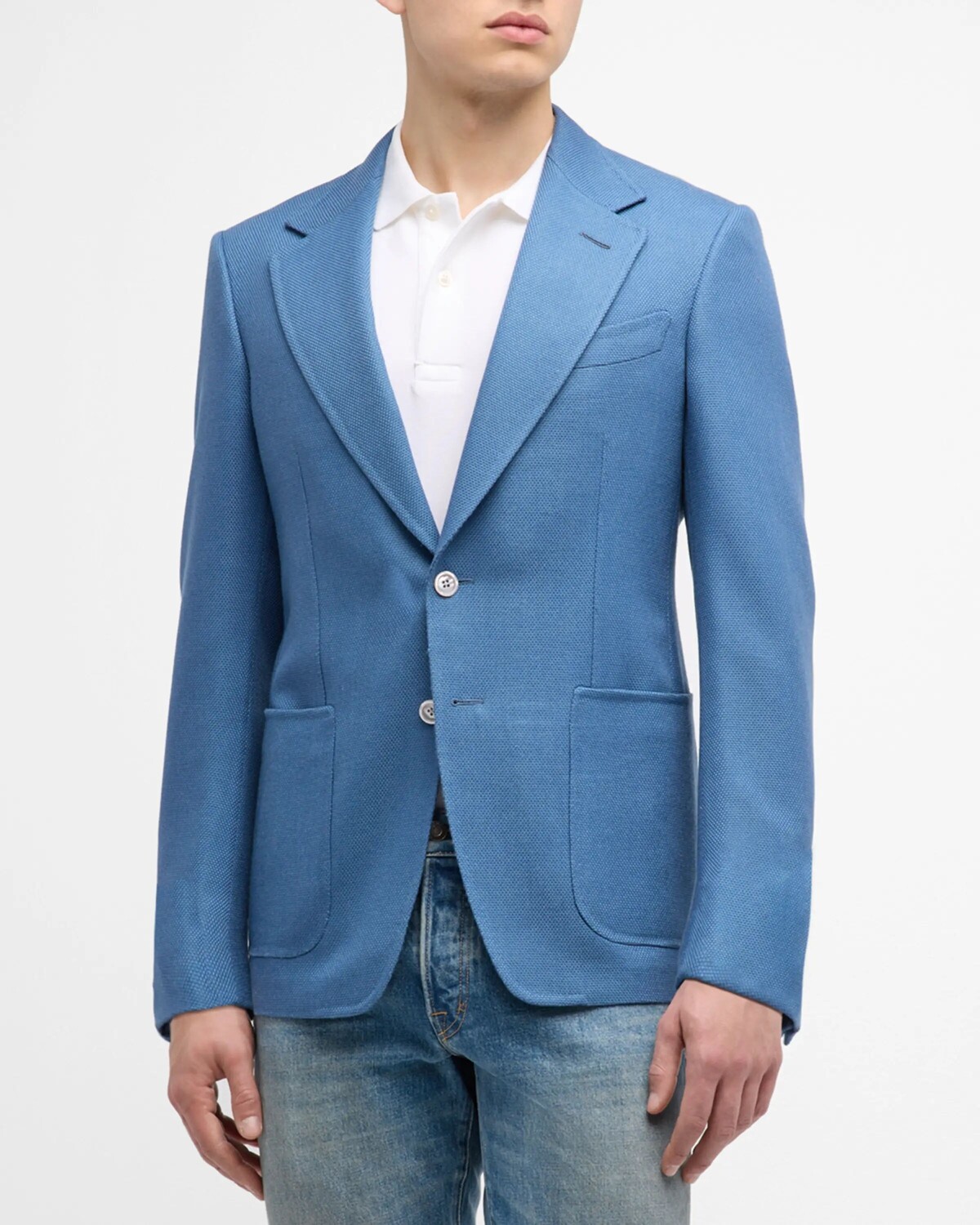 

Мужское спортивное пальто Shelton Hopsack TOM FORD, цвет Avian Blue, Синий, Мужское спортивное пальто Shelton Hopsack TOM FORD, цвет Avian Blue