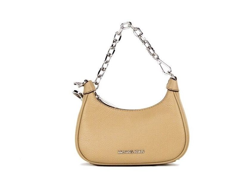 

Сумка-кошелек Cora Mini Camel Pebble Leather на молнии через плечо Michael Kors