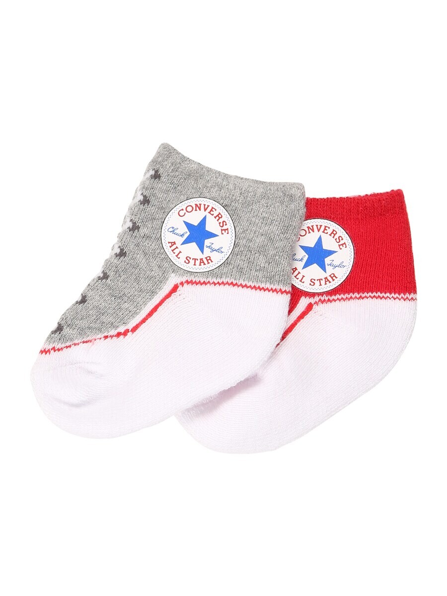 Носки CONVERSE Regular Socks Chuck, цвет mottled grey/Red