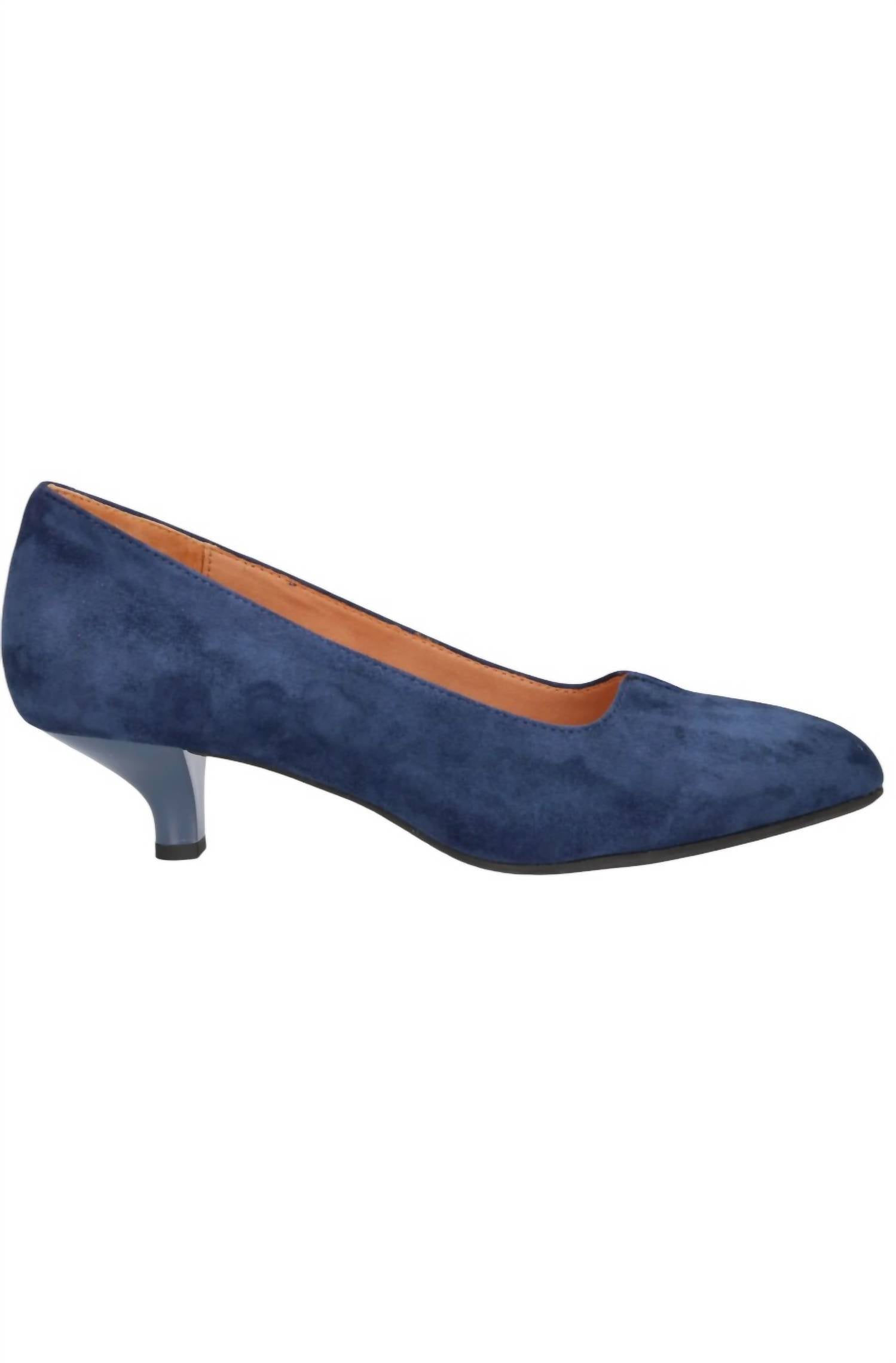 Женские туфли-лодочки Kavan Heeled Pumps из темно-синей замши L'amour Des Pieds
