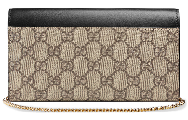 Женская сумка-клатч GUCCI из кожи и канваса — фото 2