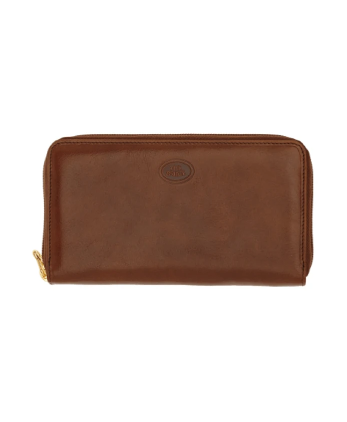 

Коричневый кожаный кошелек на молнии The Bridge, коричневый