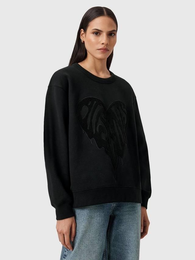 

Повседневный свитшот Piper Cotton Relaxed AllSaints, Black