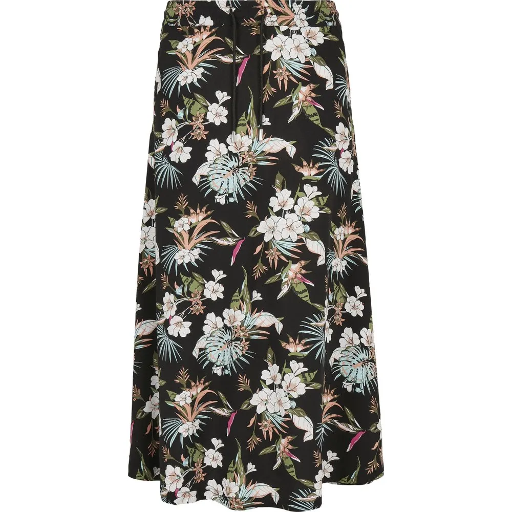 

Юбка Urban Classics Viscose midi, черный