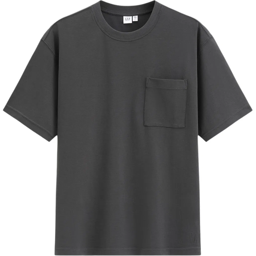 Футболка с круглым вырезом GAP Unisex Crew Neck Carbon Gray
