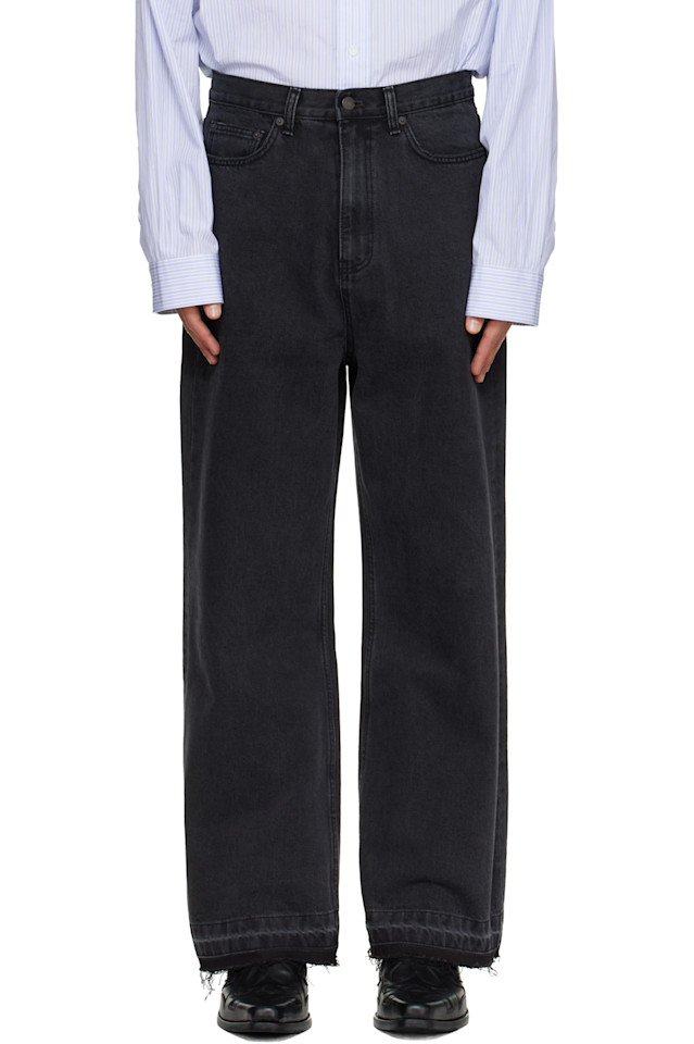 

Tonywack Черные джинсы с широкими штанинами