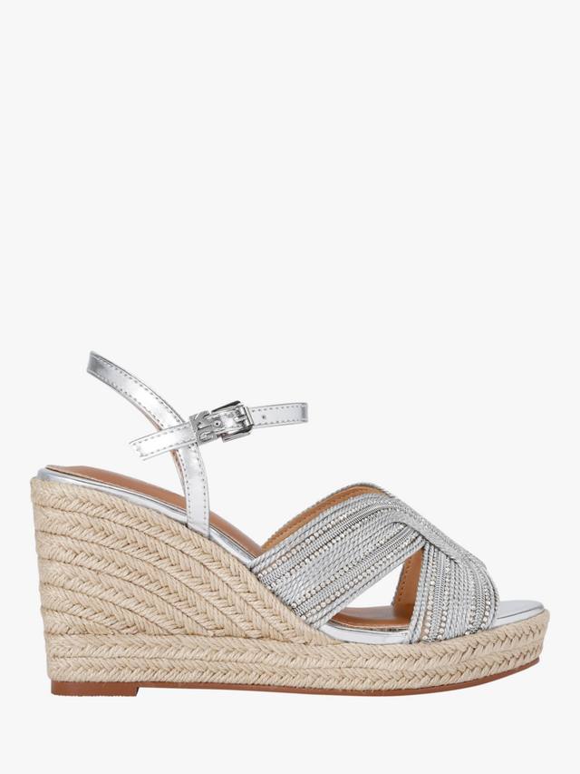 Повс эспадрильи Wedge KG Kurt Geiger, Silver