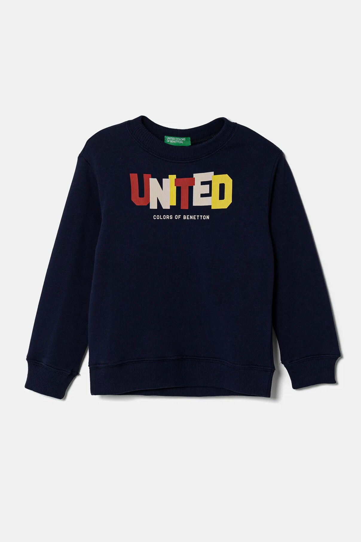 

Детская хлопковая толстовка United Colors Of Benetton, темно-синий
