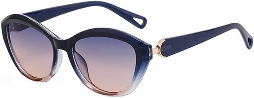 

Модные солнцезащитные очки «кошачий глаз» с бриллиантами для женщин, стильные и высококачественные, с зеркальными линзами для использования на открытом воздухе MTZJH, Blue Tea