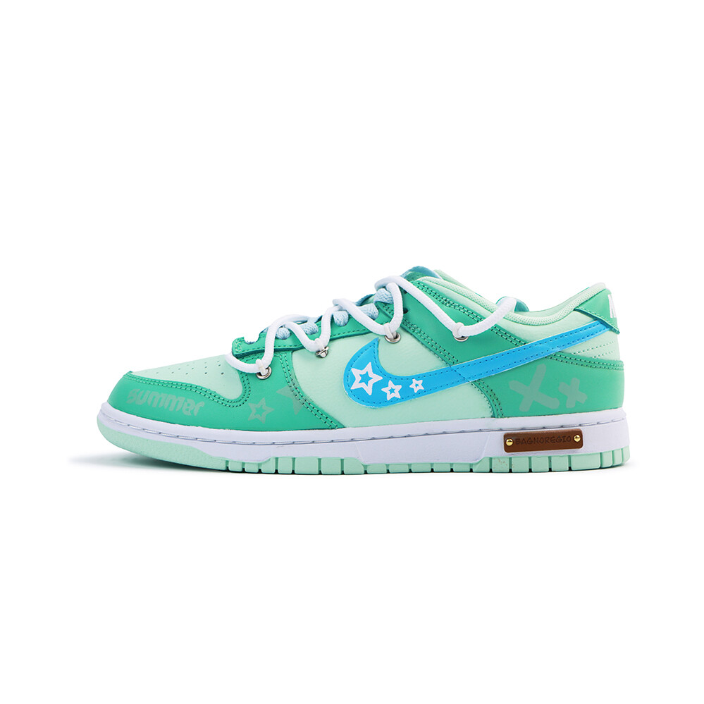 

Кроссовки Nike Dunk Skateboarding Shoes Men Low-top Blue/Green, зеленый