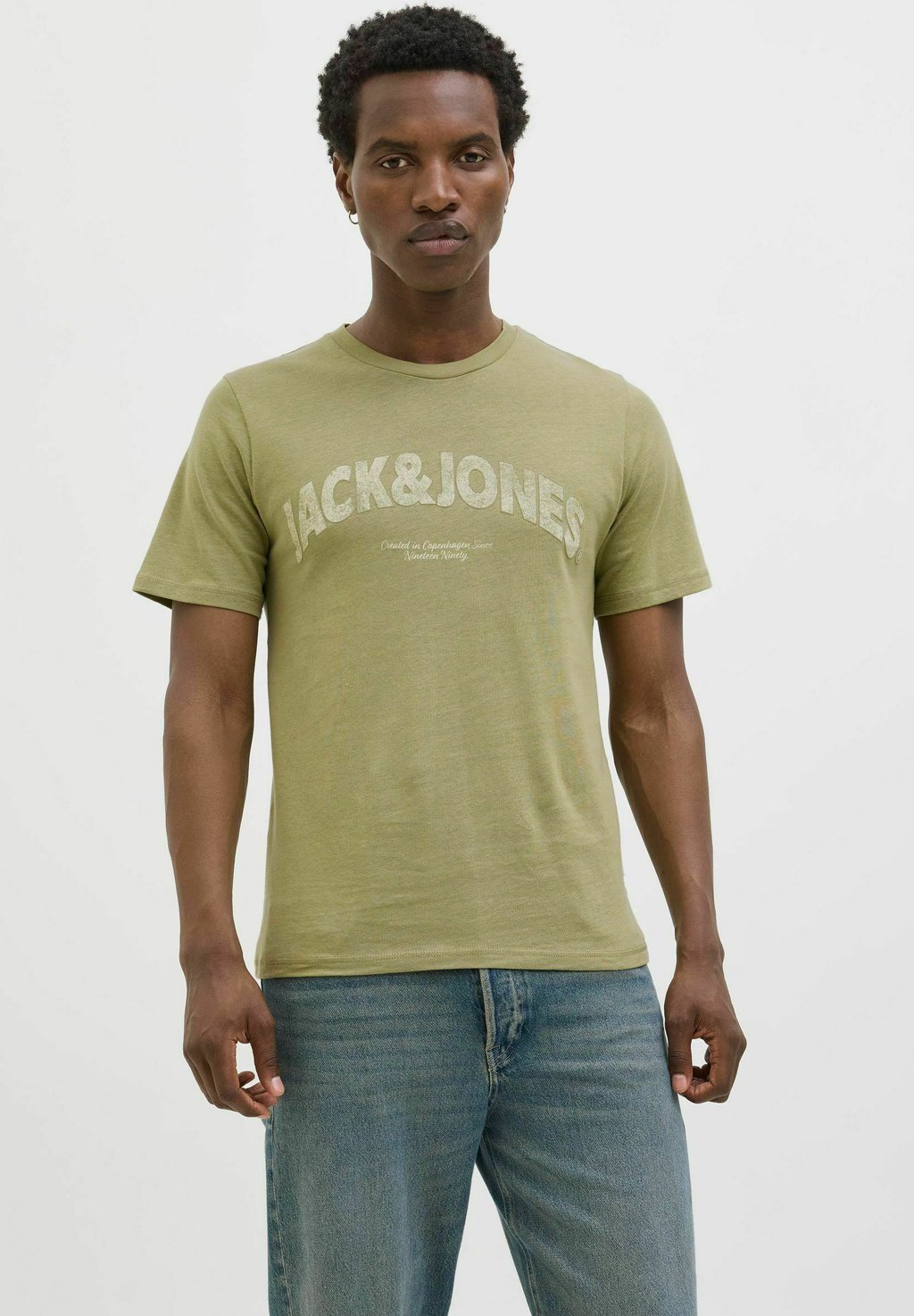 

Рубашка с принтом LOGO RUNDHALSAUSSCHNITT Jack & Jones, зеленый