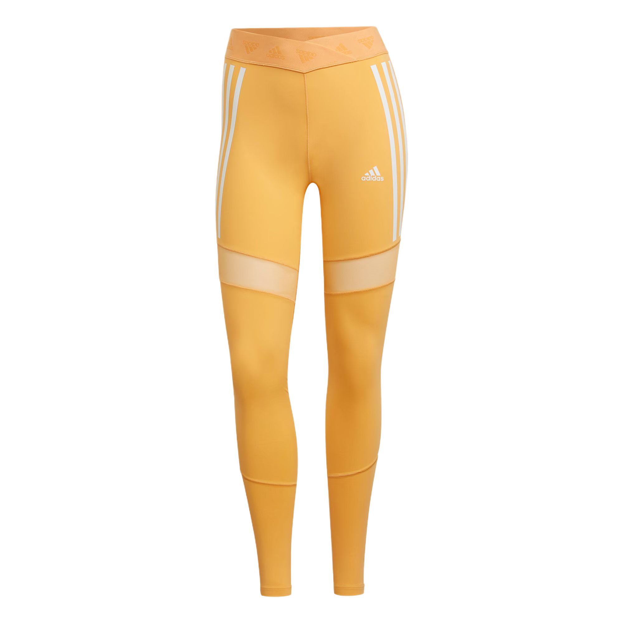 

Женские спортивные брюки оранжево-желтые Adidas