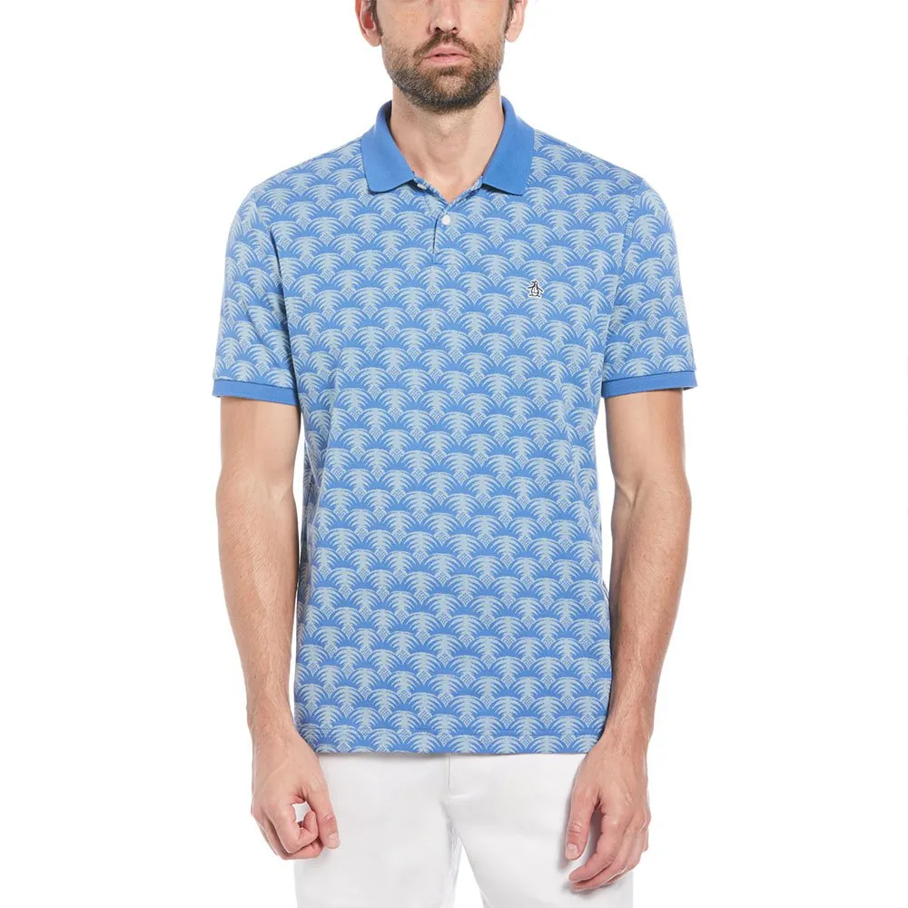 

Поло Original Penguin Ao Jacquard Geo Palm, синий