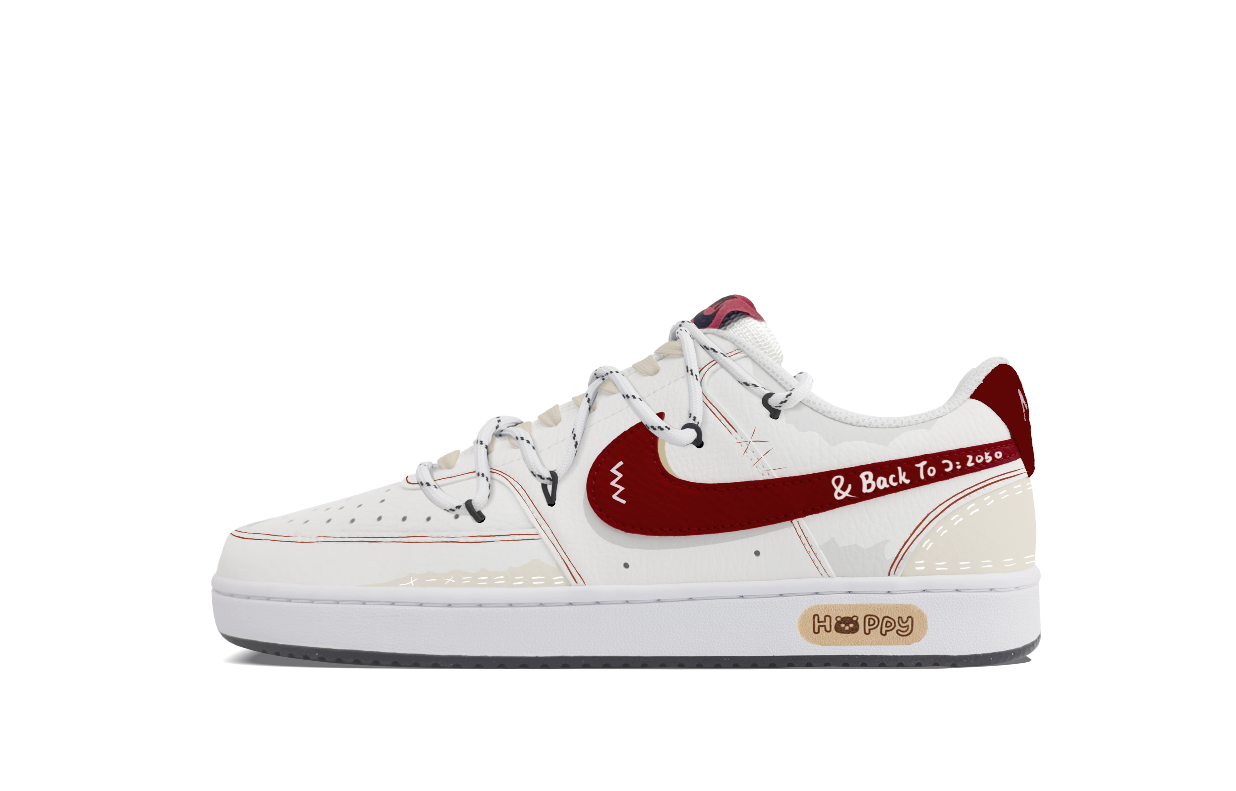 

Nike Кроссовки для скейтбординга Court Vision 1 Zero Gravity, Xingji Crossing Low Top, бордовые, мужские