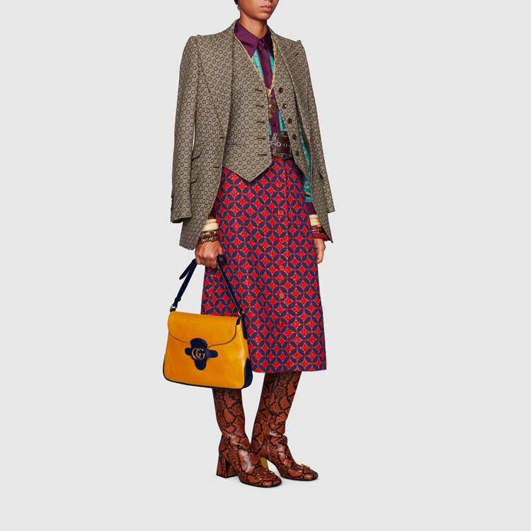 Рубашка женская Gucci Элегантный крой, премиальное качество, светло-голубой — фото 4