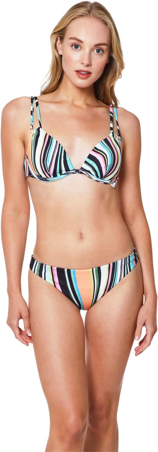 

Купальный топ Sanctuary Wavy Baby Over-the-Shoulder Underwire Top, разноцветный