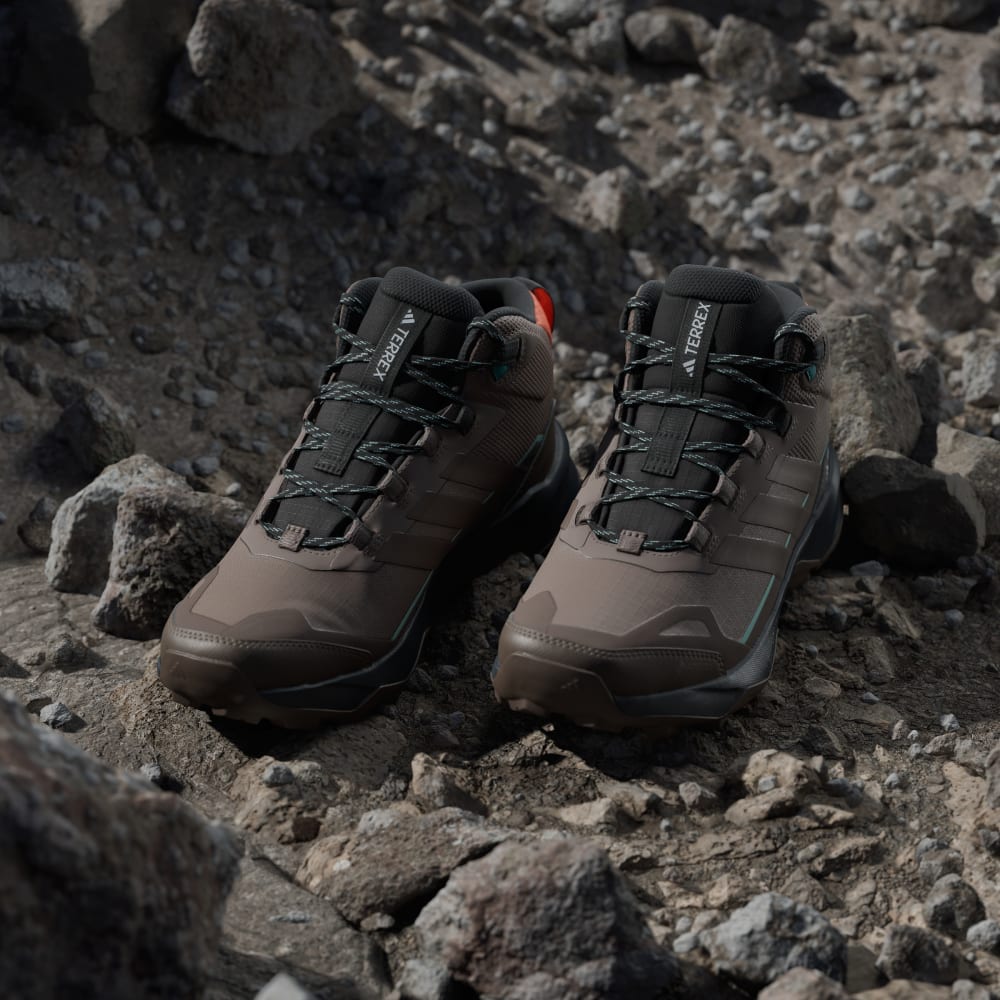 Ботинки Adidas Terrex Skychaser AX5 Mid GORE-TEX Hiking Shoes, цвет Trace Brown/Earth Strata/Semi Impact Orange — фото 4