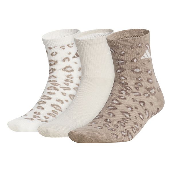 

Женские носки leopard luxe high quarter 3 шт Adidas, Beige Multi