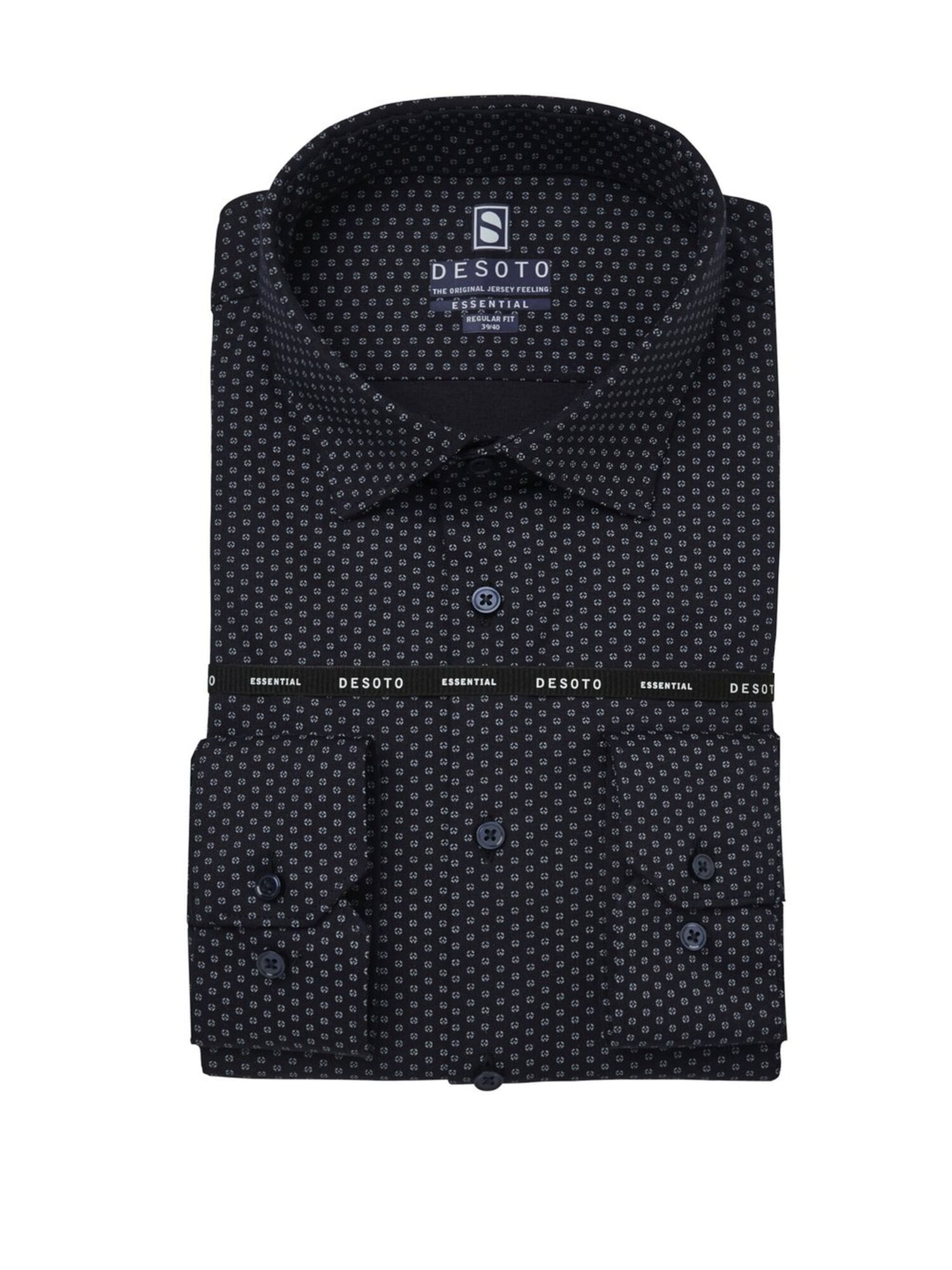

DESOTO Рубашка на пуговицах Regular fit в темно-синем цвете