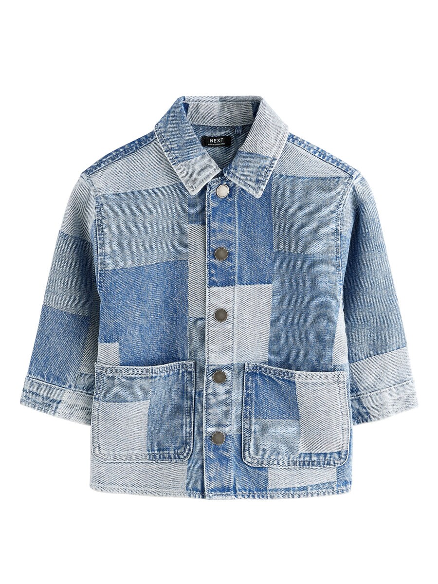 

Куртка межсезонная Next, цвет Blue denim/Light blue