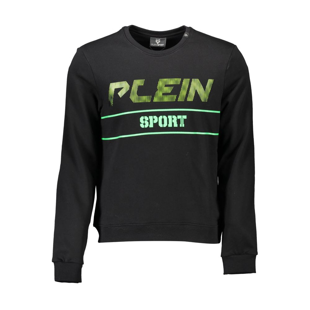 

Черный хлопковый мужской свитер Plein Sport