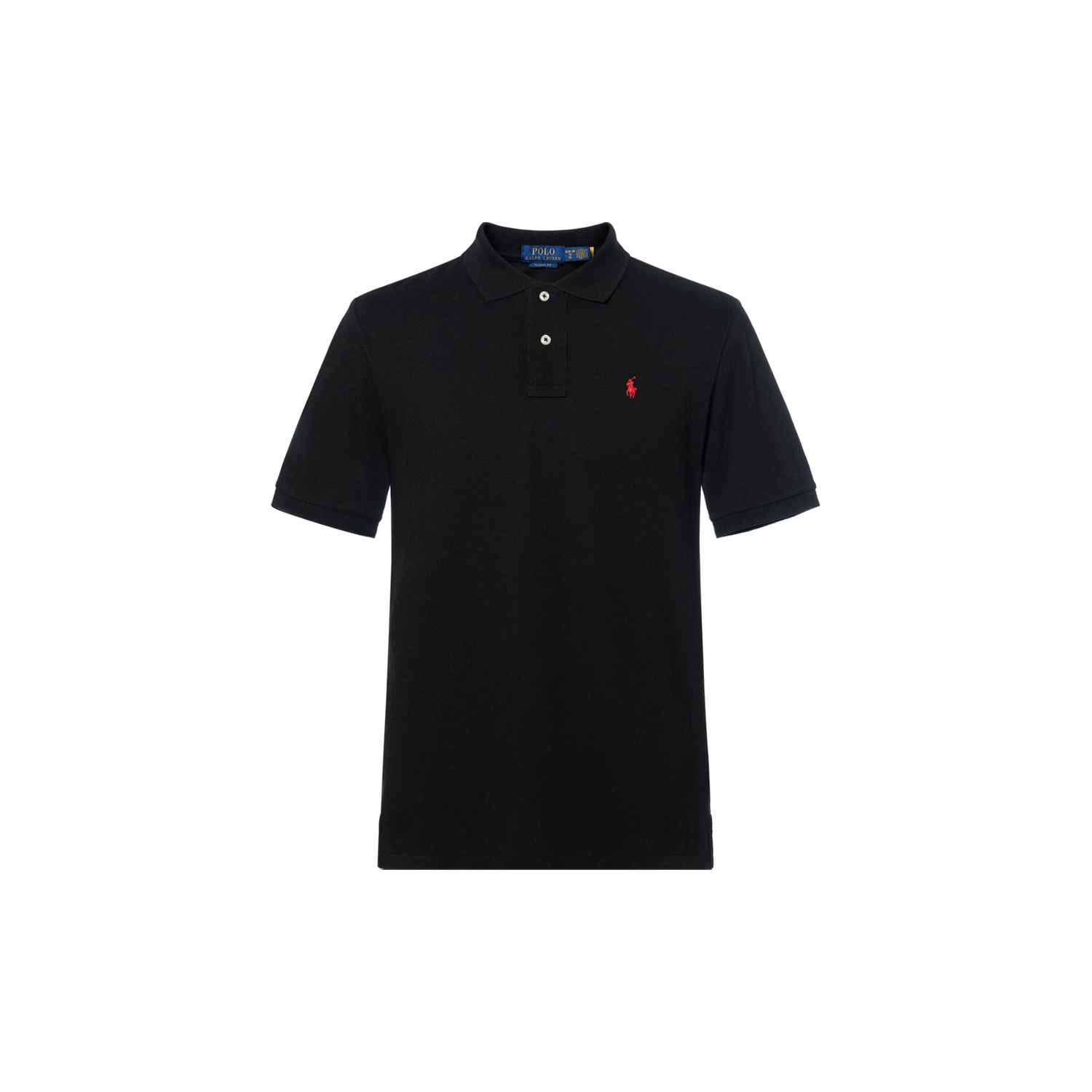 Футболка поло с вышитым логотипом Polo Ralph Lauren, черный — фото 4